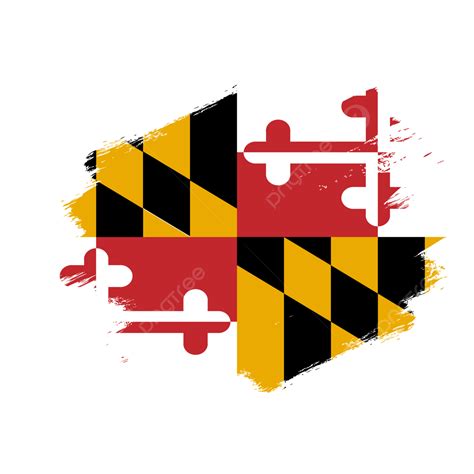 Usa State Maryland Vector Flag Design Template, Flag, Vector Flag ...