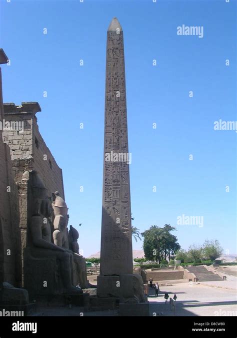 Luxor temple obelisk Stock Photo - Alamy