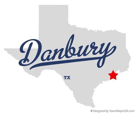 Map of Danbury, TX, Texas