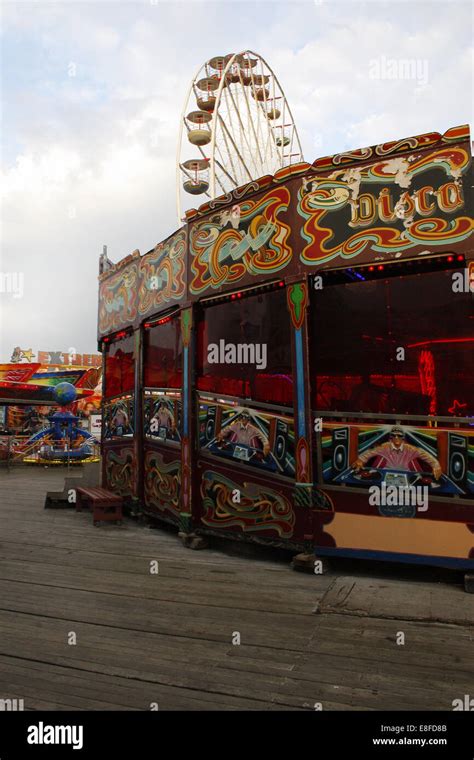 rides on central pier, Blackpool, Lancashire, England, UK Stock Photo ...