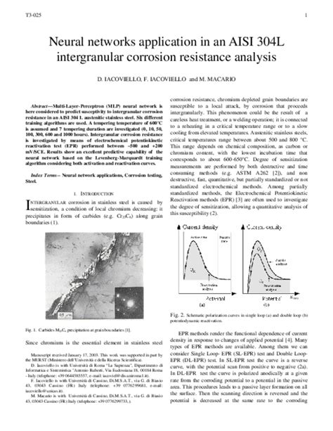 (PDF) Neural network applications in an AISI 304L intergranular corrosion resistance analysis ...