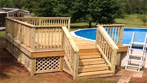 24 Ft Round Pool Deck Designs - YouTube