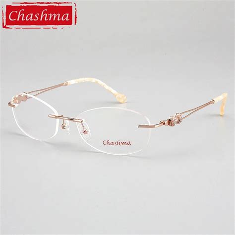 Aliexpress.com : Buy Chashma Brand Designer Rimless Frames Female ...