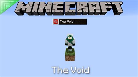 How to make a Void World in Minecraft - YouTube