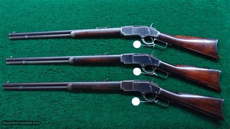 TRULY UNIQUE SET OF 3 WINCHESTER 1873 RIFLES WITH CONSECUTIVE SERIAL NUMBERS