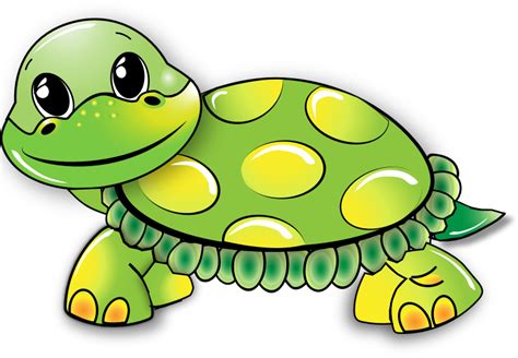 Clipart - Cartoon Turtle