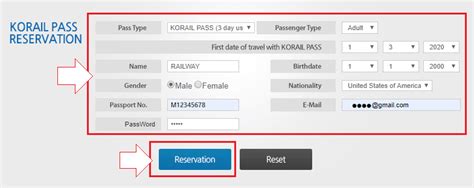 Purchasing a KORAIL PASS on the website – 한국철도