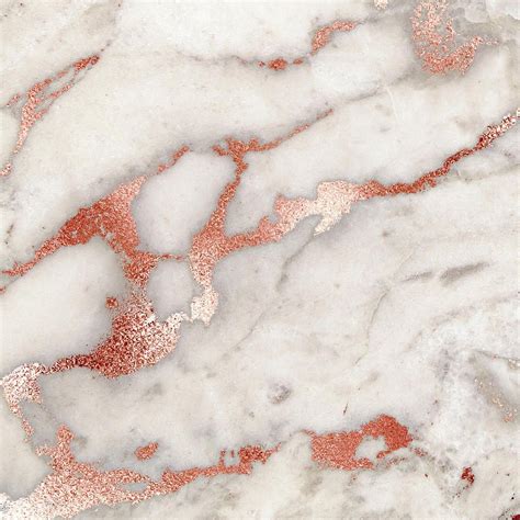 Marble Digital Art - Rose Gold Marble 5 by Suzanne Carter | Rose gold ...