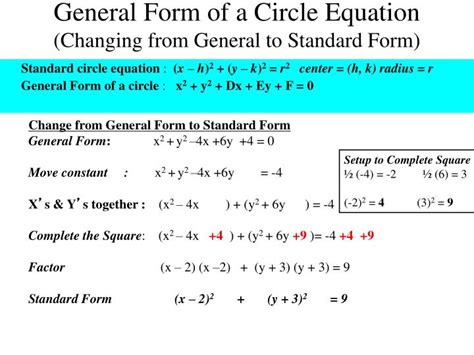 Circle Equation General Form - Tessshebaylo