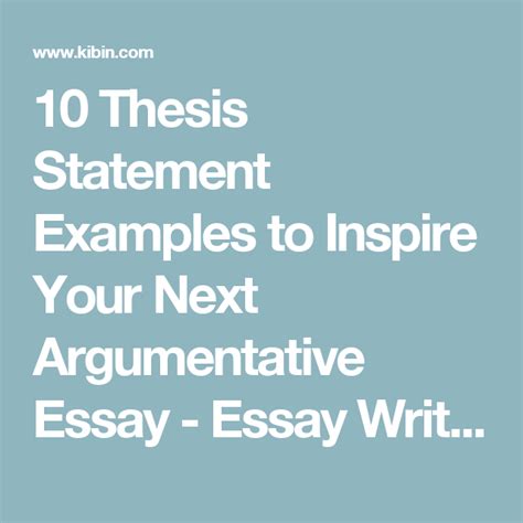 Thesis Statement Examples For Kids - Thesis Title Ideas for College