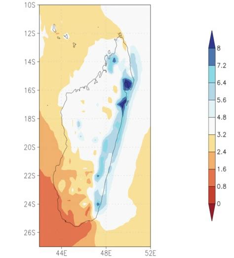 Average annual rainfall (in units of mm/day) over 1951-2020, using data ...