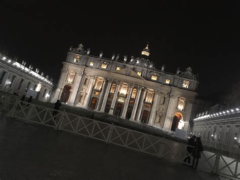 Roman Adventure ~ St. Peters Basilica at night | Basilica, Adventure ...