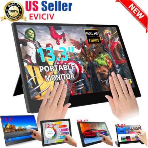 Touch Screen Monitor HDMI IPS Display Portable Monitor USB Built In Speakers NEW · Save Real ...