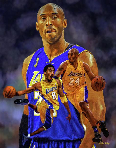 Kobe Bryant Los Angeles Lakers LA Art NBA Basketball Art 8x10-48x36 Art ...