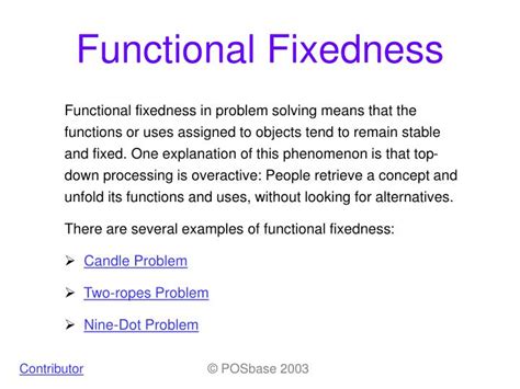 PPT - Functional Fixedness PowerPoint Presentation, free download - ID ...