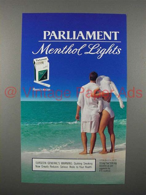 1997 Parliament Menthol Lights Cigarette Ad-AU0167