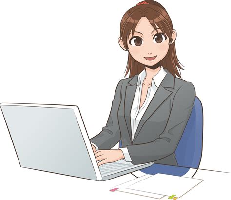 Clipart computer business woman, Clipart computer business woman ...