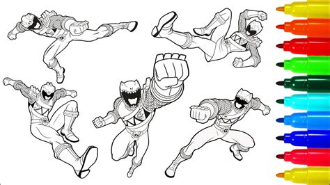 Power Rangers Dino Thunder Coloring Pages