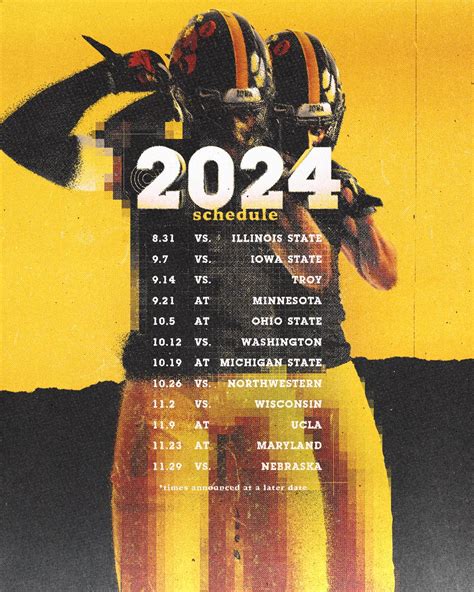 Iowa Hawkeyes Football Schedule For 2024 - Cindi Delores