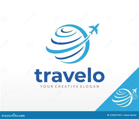 Travel Logo Design. Travel Agency Logo Vector Inspiration Stock Vector - Illustration of palm ...