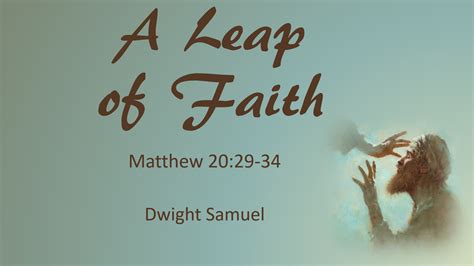 Leap of Faith - Sunset Church of Christ in Springfield MO