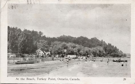 Turkey Point Ontario ON Beach nr/ Port Dover Port Rowan c1942 Litho Postcard H15 | Europe ...