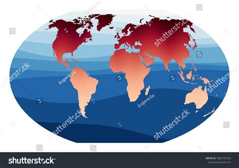 World Map Vector Winkel Tripel Projection Stock Vector (Royalty Free) 1860774160 | Shutterstock