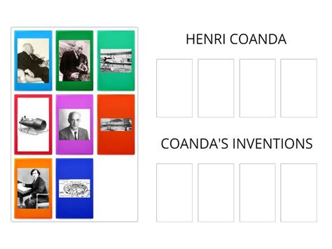 Henri Coanda and his inventions - Group sort