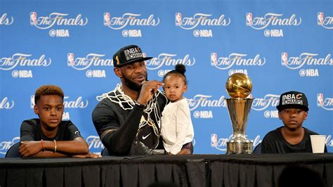 LeBron James celebrates Father's Day with NBA title