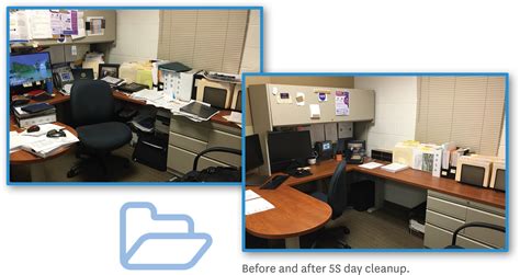 5s Office Desk Before And After