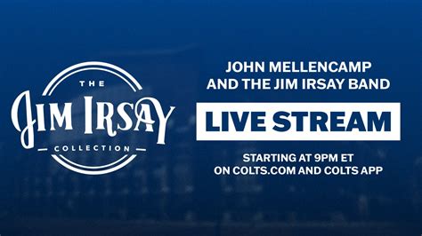 Live stream John Mellencamp's performance with The Jim Irsay Band ...