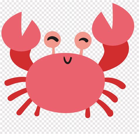 Free download | Cute crab material, red, cartoon png | PNGEgg