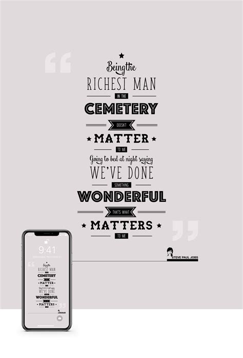 IPhone X Wallpaper - (Steve Jobs Quotes) Free Download on Behance