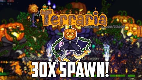 Terraria PUMPKIN MOON 30X SPAWN RATE! | HALLOWEEN Special #3 | 1.3.5 PC Mods - YouTube