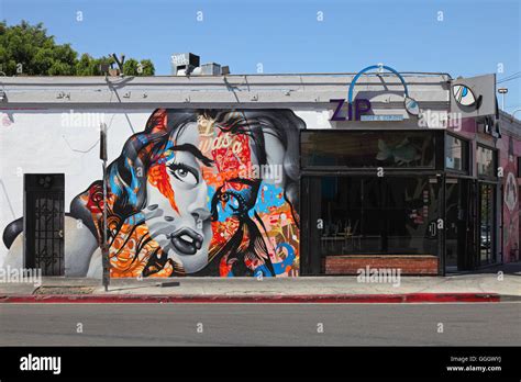 geography / travel, USA, California, Los Angeles, graffiti and mural ...