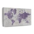 Old World Map Purple Gray Wall Art | Digital Art | by Wild Apple Portfolio