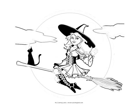 Halloween Witch Drawing at GetDrawings | Free download