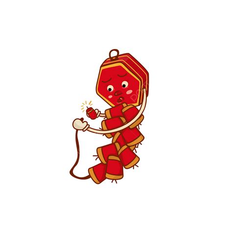 Personification PNG Picture, Cute Cartoon Personification Firecrackers, Cute, Cartoon ...