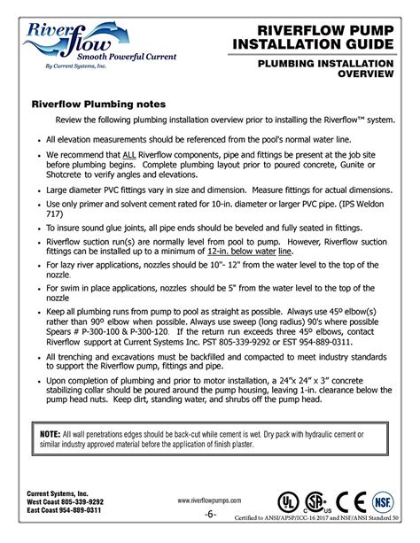 Installation Guides - Riverflow By Current Systems, Inc.