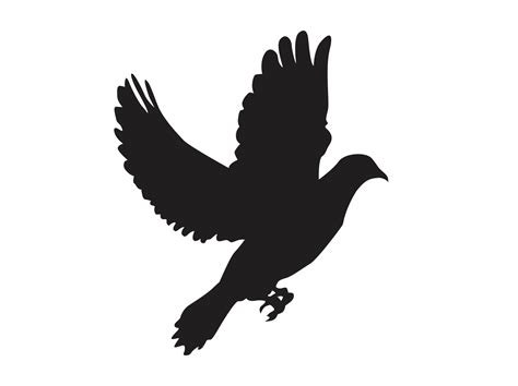 Bird - flying dove silhouette 12904477 PNG