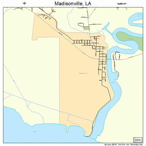 Madisonville Louisiana Street Map 2247560