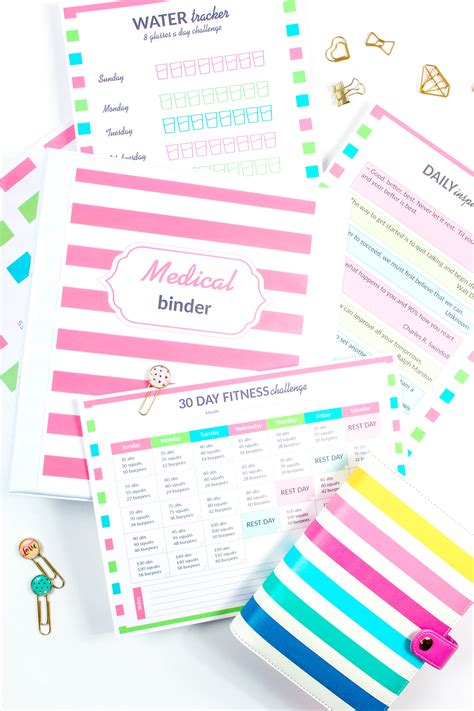 Medical Binder Printables - Sarah Titus