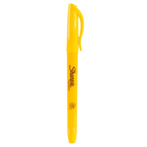 Sharpie 27005 Accent Yellow Chisel Tip Pocket Style Highlighter - 12/Pack