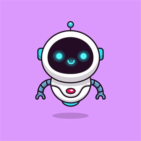 Premium Vector | Cute Robot Icon Illustration. Techology Robot Icon ...