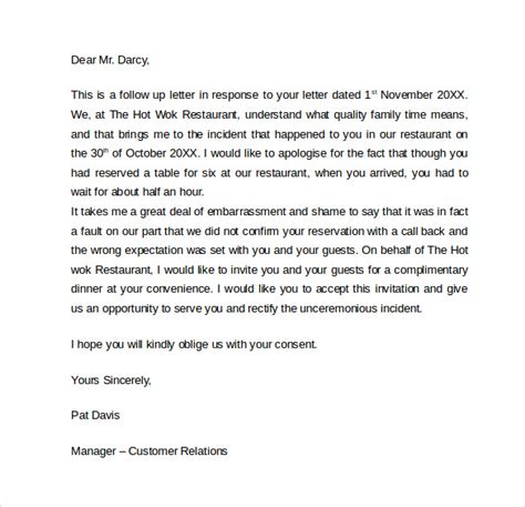 FREE 11+ Sample Apology Letter to Customer in PDF, Word