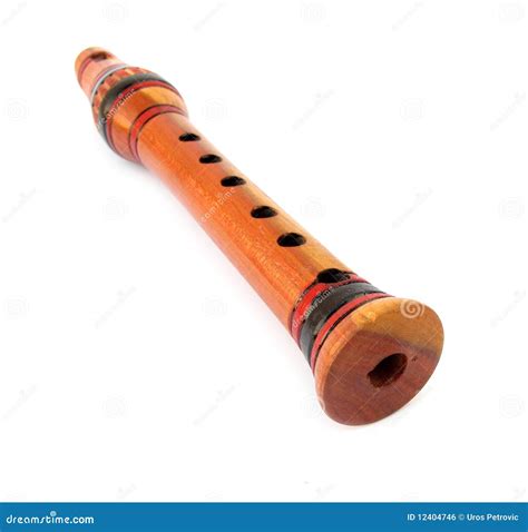 Flute pipe stock photo. Image of object, single, wooden - 12404746