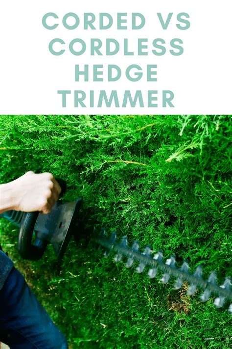 Corded vs Cordless Hedge Trimmer - The All Electric Lawn