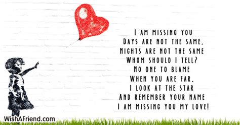 Missing You Poems For Husband