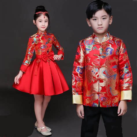 2020 Kid China Dress Of The Tang Dynasty Chinese Traditional Garments ...