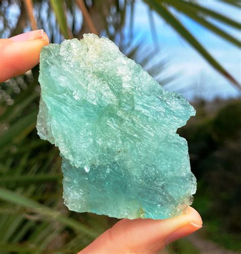 Aquamarine Crystals Uk Rough Aquamarine Rock Raw Green - Etsy UK